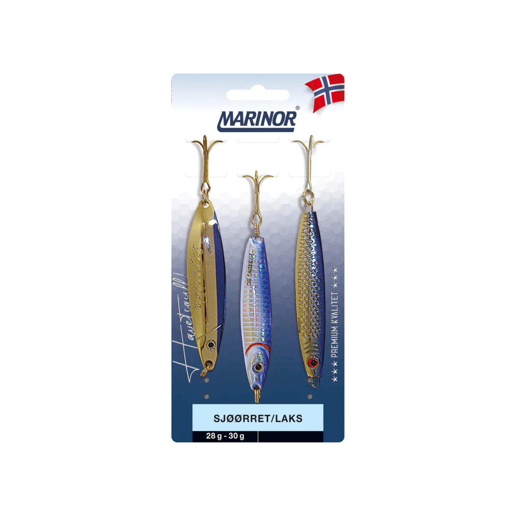 Sluksett Sjøørret/laks 3-pk